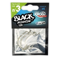 Fiiish Black Minnow Krog Hooks